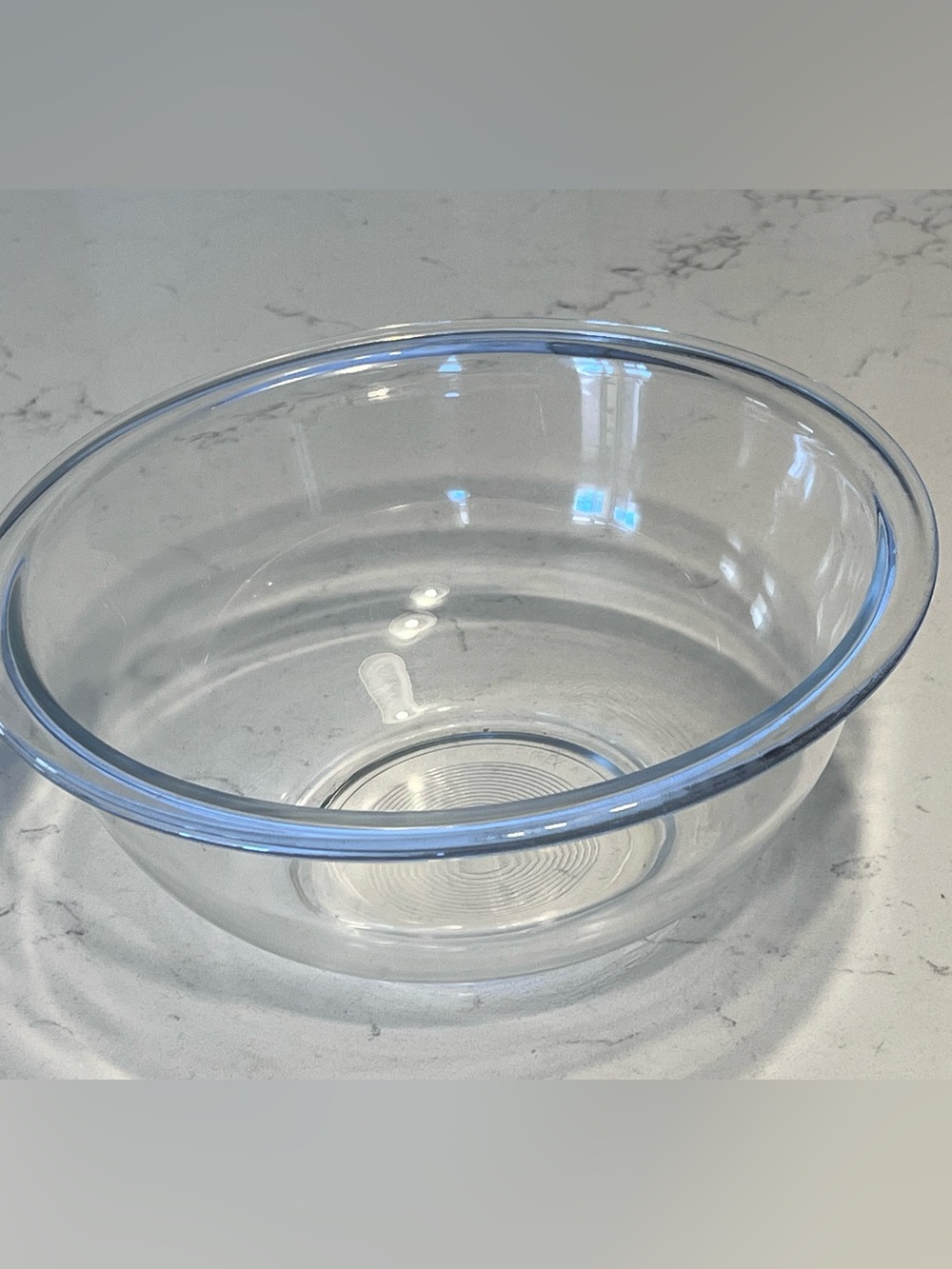 Vintage PYREX Clear Borosilicate Glass Nesting Mixing Bowl # 323 1.5 Quart Sz M